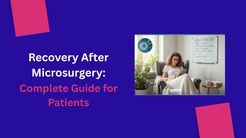 Recovery after microsurgery patient following care plan at dr amit mulay clinic pune